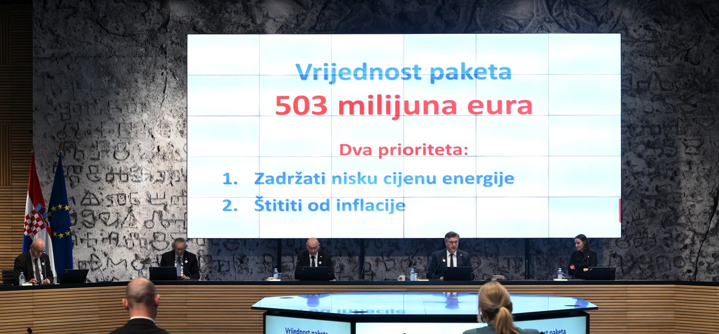 Prioriteti novog paketa mjera, vrijednog 503 milijuna eura, su zadržati nisku cijenu energenata i štititi od inflacije